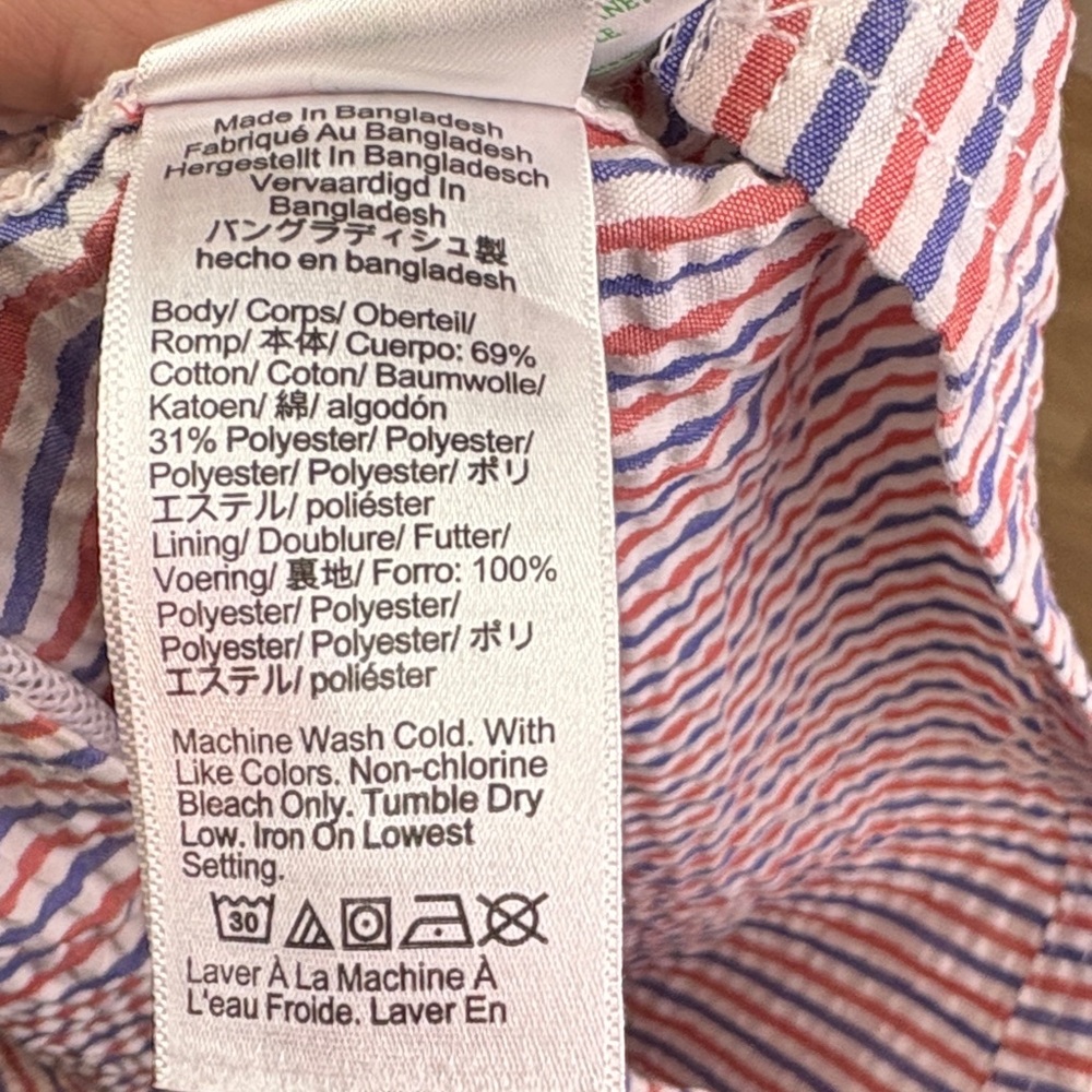 JCrew seersucker Striped Swim Shorts size L - Picture 7 of 7
